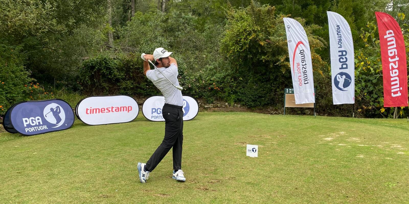 Tomás Melo Gouveia na 1.ª volta, fotografia de Ricardo Lopes-PGA Portugal