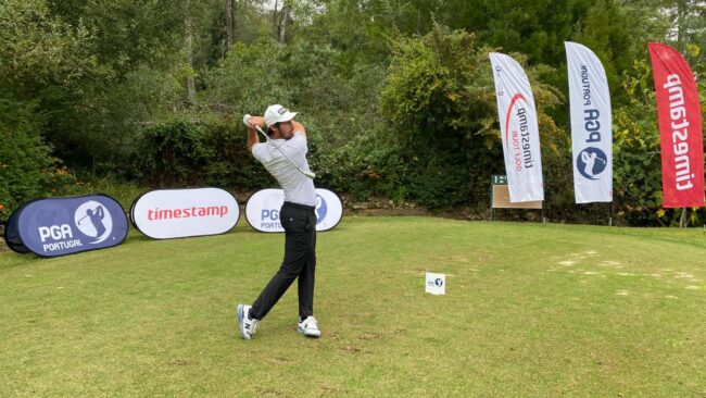 Tomás Melo Gouveia na 1.ª volta, fotografia de Ricardo Lopes-PGA Portugal